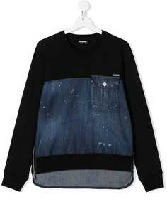 Dsquared2 Kids многослойная толстовка с длинными рукавами