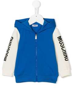 Moschino Kids толстовка с капюшоном дизайна колор-блок