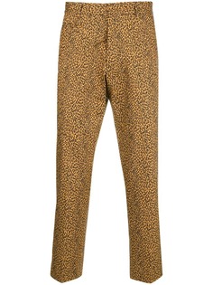 R13 leopard printed cropped trousers