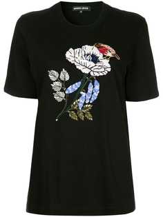 Markus Lupfer floral appliqué T-shirt