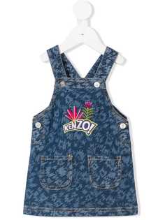 Kenzo Kids платье-комбинезон с заплаткой с логотипом