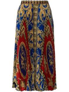 Versace юбка с плиссировкой и завышенной талией
