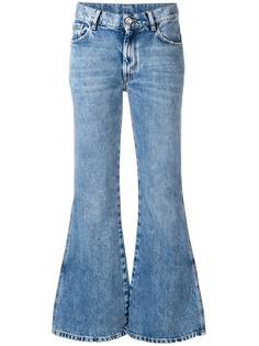 Maison Margiela укороченные расклешенные джинсы