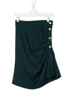 Marni Kids TEEN asymmetric buttoned skirt