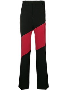 Calvin Klein 205W39nyc брюки строгого кроя с диагональными полосками