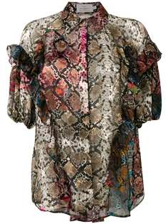 Preen By Thornton Bregazzi блузка с оборками