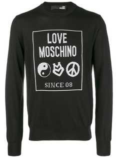 Love Moschino джемпер вязки интарсия