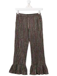 Douuod Kids striped glitter trousers