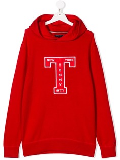 Tommy Hilfiger Junior TEEN logo print hoodie