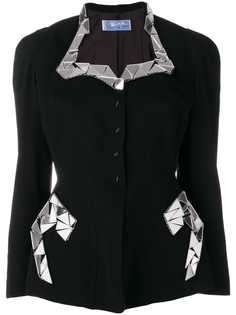 Thierry Mugler Vintage облегающая куртка с аппликацией