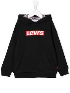 Levis Kids толстовка с капюшоном и принтом логотипа