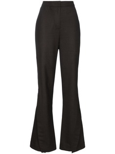 Wright Le Chapelain расклешенные брюки с разрезами