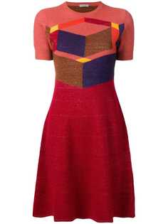 Bottega Veneta cubic intarsia knitted dress