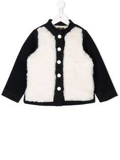 Velveteen button fastened jacket