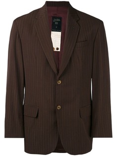 Jean Paul Gaultier Vintage однобортный блейзер в полоску