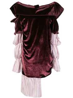 Almaz layered asymmetric puffy dress