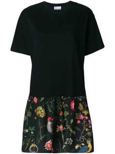 Red Valentino платье-футболка со сборкой на юбке