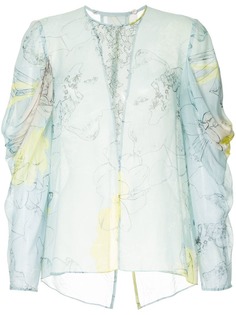 GINGER & SMART Diversity floral sheer blouse