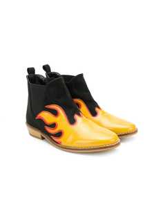 Stella Mccartney Kids ботинки с панелями в виде пламени