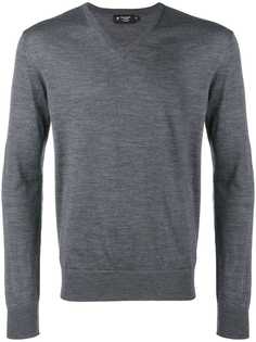 Hackett свитер тонкой вязки с V-образным вырезом