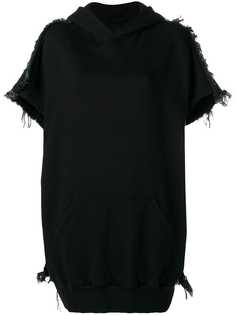 Yohji Yamamoto толстовка с короткими рукавами и капюшоном