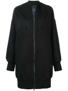 Yohji Yamamoto удлиненная куртка-бомбер
