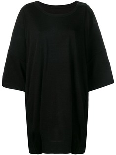 Yohji Yamamoto футболка свободного кроя с круглым вырезом