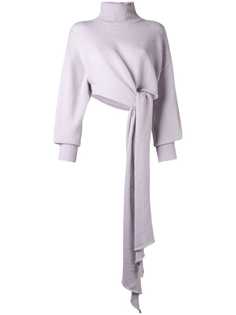 16Arlington вязаный свитер с драпировкой