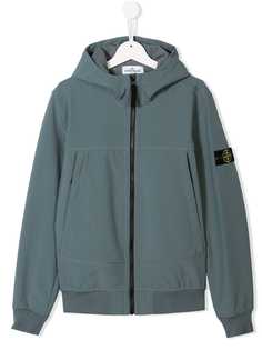 Stone Island Junior толстовка на молнии с капюшоном