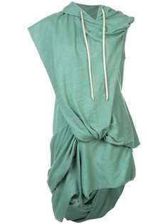 Rick Owens DRKSHDW асимметричная толстовка в стиле оверсайз с капюшоном