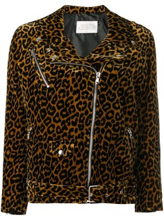 Route Des Garden байкерская куртка с леопардовым принтом