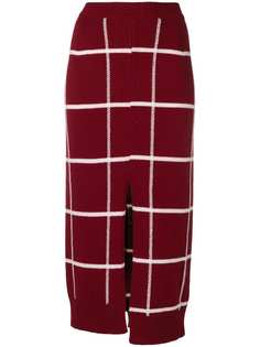 MRZ трикотажная юбка в клетку