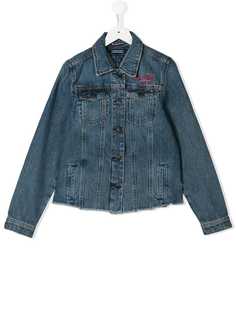 Tommy Hilfiger Junior джинсовая куртка с вышивкой