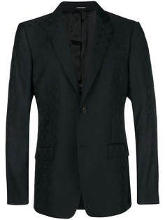 Alexander McQueen блейзер с черепами и геометрическим принтом