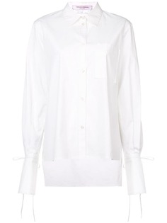 Carolina Herrera рубашка с завязками на манжетах