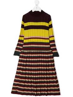 Marni Kids полосатое трикотажное платье