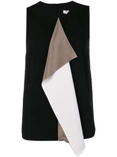 Max Mara asymmetric colourblock shift blouse