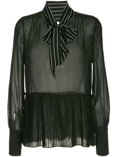 FRAME блузка с плиссированной баской