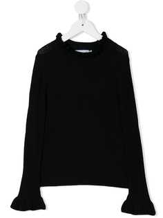 Mi Mi Sol ruffled rib jumper