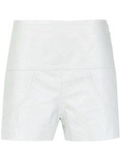 Clé leather high waist shorts