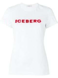 Iceberg футболка с логотипом спереди