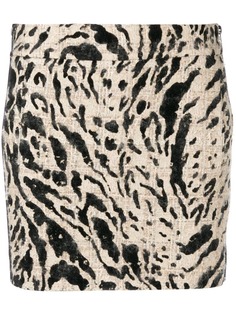 Haider Ackermann юбка мини Malus с принтом