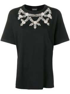 Ermanno Ermanno футболка с отделкой