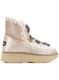 Mou ботинки Eskimo 18 со звездами с кристаллами