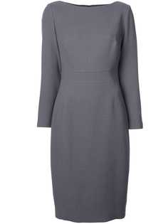 Lela Rose платье со вставкой