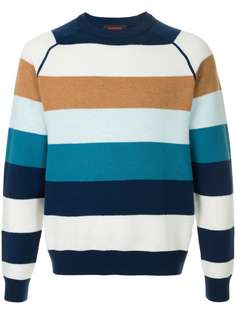 Caban полосатый свитер с круглым вырезом