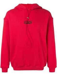 Represent толстовка свободного кроя с капюшоном и логотипом