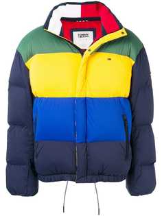 Tommy Jeans пуховая куртка TJM дизайна колор-блок