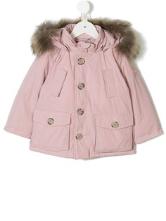 Woolrich Kids пальто-пуховик с капюшоном