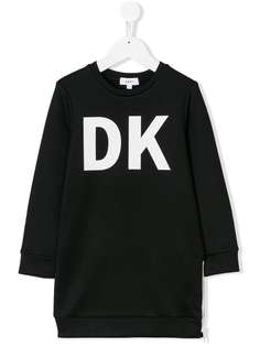 Dkny Kids DK print sweatshirt dress